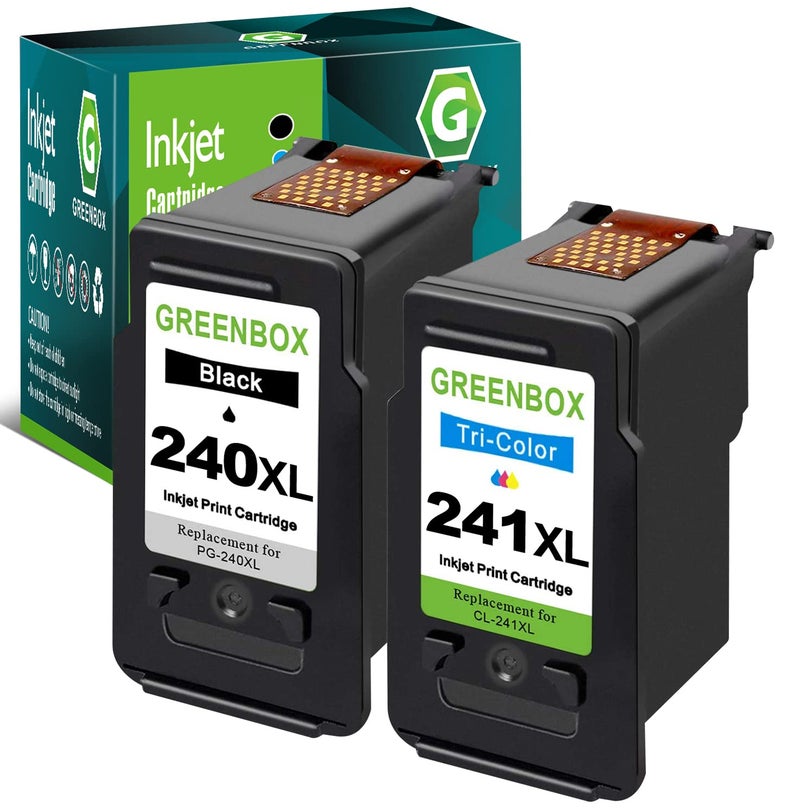 GREENBOX Remanufactured High Yield PG-240 XL Black Ink Cartridge Replacement for Canon 240XL PG240 for Pixma MG3600 MG3620 MG3220 MG3520 MG3522 MX432 MX472 MX512 MX532 TS5120 Printer (2 Pack) - Image 1